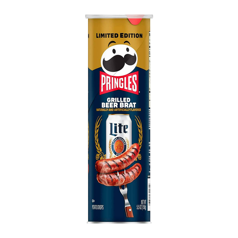 Чипсы Pringles USA Grilled Beer Brat Пивная Колбаса 158g - Retromagaz