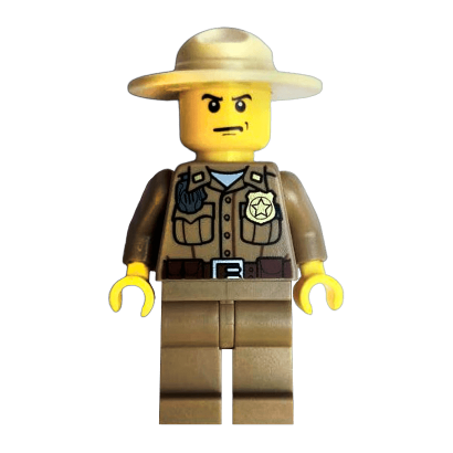 Фигурка Lego 973pb0985 Forest Dark Tan Shirt with Pockets City Police cty0425 Б/У - Retromagaz