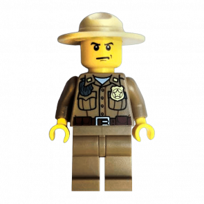 Фигурка Lego 973pb0985 Forest Dark Tan Shirt with Pockets City Police cty0425 Б/У