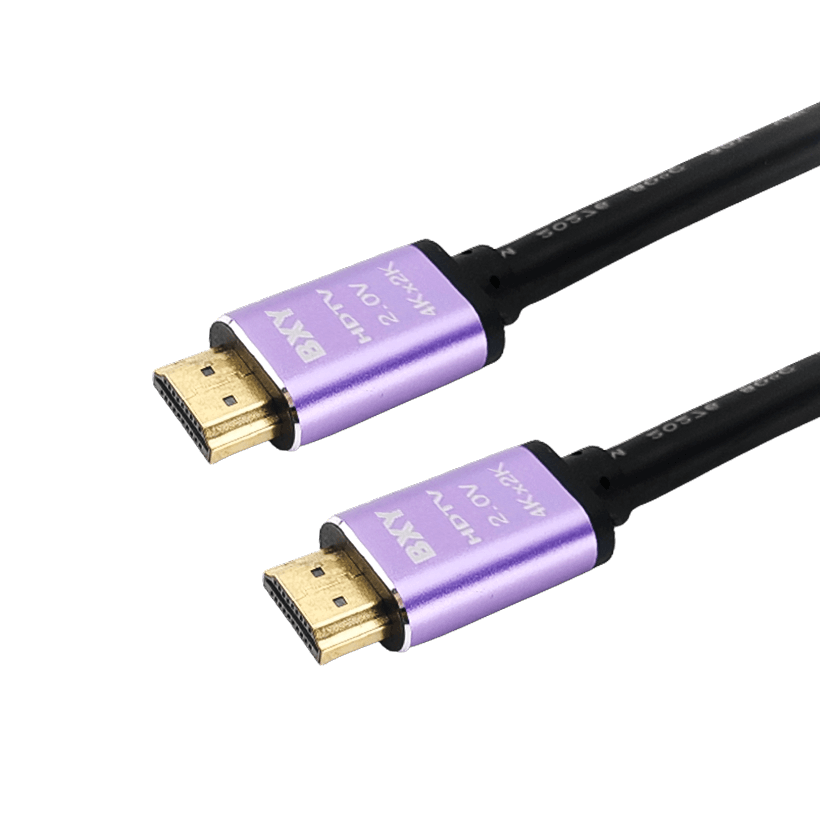 Кабель BXY HDMI 2.0 - HDMI 2.0 Black Red 1.5m - Retromagaz