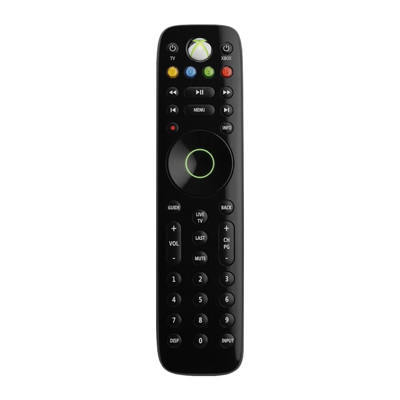 Пульт Бездротовий Microsoft Xbox 360 1493 Media Remote Black Б/У - Retromagaz