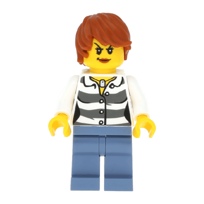 Фигурка Lego Crook Female Dark Orange Hair City Police cty0514 1 Б/У - Retromagaz