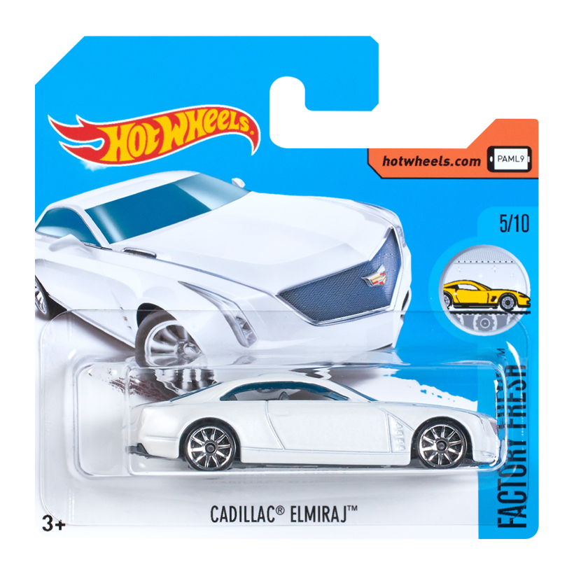 Машинка Базова Hot Wheels Cadillac Elmiraj Factory Fresh 1:64 DTX54 White - Retromagaz
