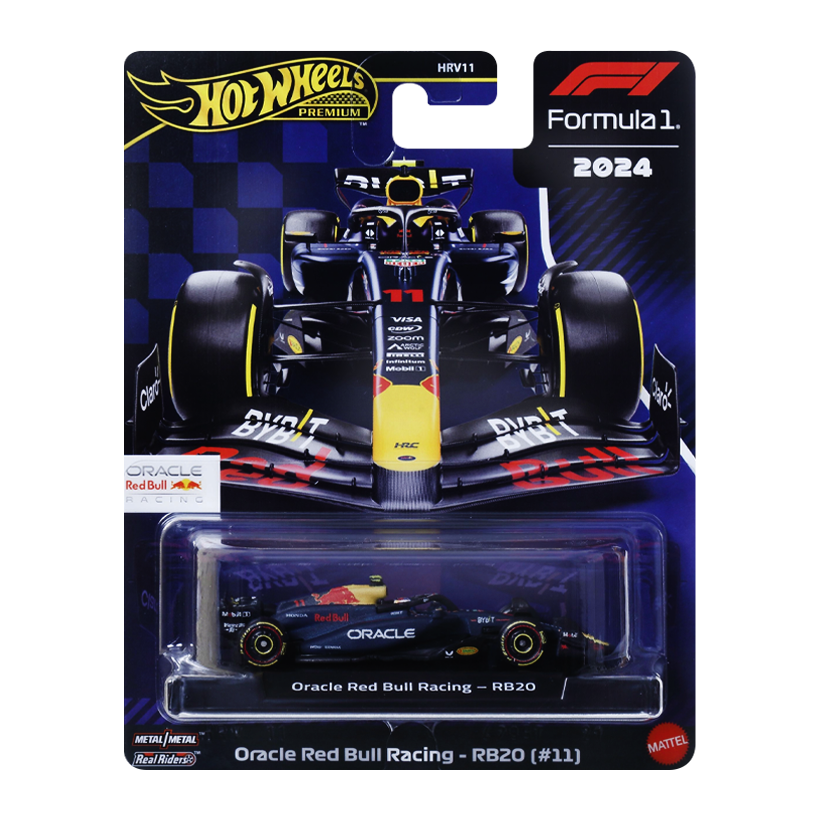 Машинка Premium Hot Wheels Oracle Red Bull Racing - RB20 (#11) 1:64 JBM19 Blue - Retromagaz
