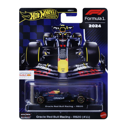 Машинка Premium Hot Wheels Oracle Red Bull Racing - RB20 (#11) Formula One Collection 1:64 JBM19 Blue - Retromagaz