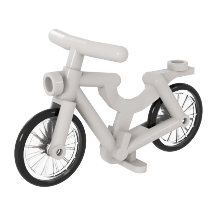 Транспорт Lego Велосипед 1-Piece Wheels 4719c02 4609267 4622574 6163986 White Б/У - Retromagaz