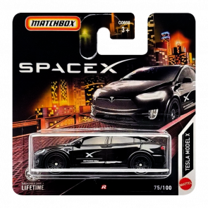 Машинка Большой Город Matchbox Tesla Model X Space 1:64 HVN43 Black - Retromagaz