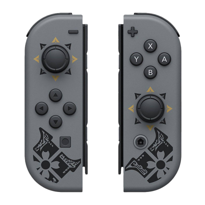 Контролери Бездротовий Nintendo Switch Joy-Con Monster Hunter Rise Edition Grey Б/У - Retromagaz