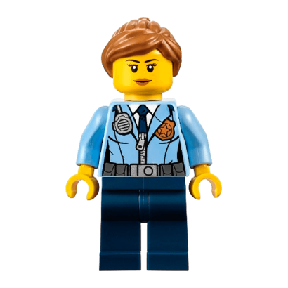 Фигурка Lego 973pb2161 Officer Female Jacket with Dark Blue Tie City Police cty0620 Б/У - Retromagaz