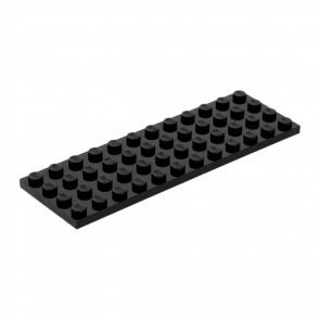 Пластина Lego Звичайна 4 x 12 3029 302926 Black 4шт Б/У - Retromagaz