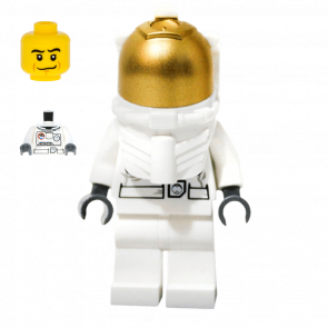 Фигурка Lego 973pb3553 Astronaut White Legs Underwater Helmet City Space Port cty0384 Б/У