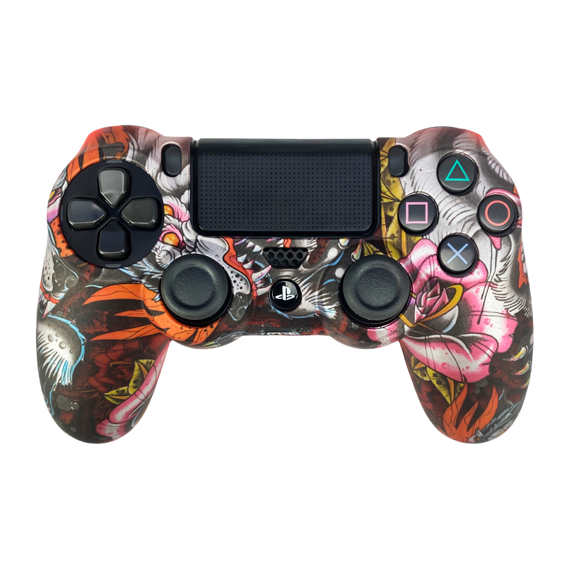 Чохол Силіконовий RMC PlayStation 4 Dragon Red Black Новий - Retromagaz