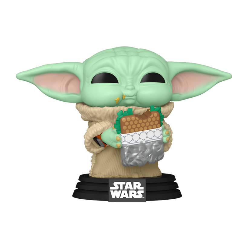 Фигурка FUNKO POP! Звездные Войны Мандалорец Грогу с Сэндвичем Star Wars The Mandalorian Grogu with Sandwich 91mm 841 90821 - Retromagaz