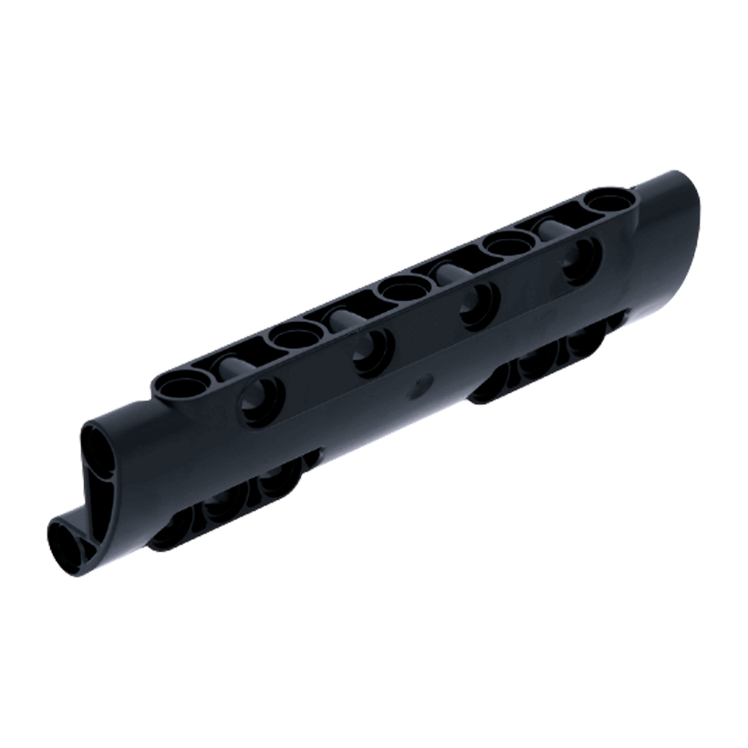 Technic Lego Панель Зігнута with 10 Pin Holes 11 x 3 11954 6031916 Black Б/У - Retromagaz