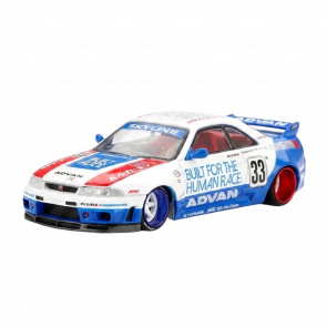 Машинка Premium Kaido House x MiNI GT Nissan Skyline GT-R (R33) BFTHR V1 1:64 KHMG213 White - Retromagaz