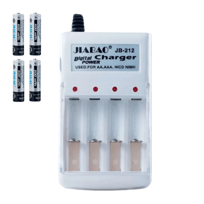 Зарядний Пристрій RMC + 4 AAA Charge Battery Black 4шт Новий - Retromagaz