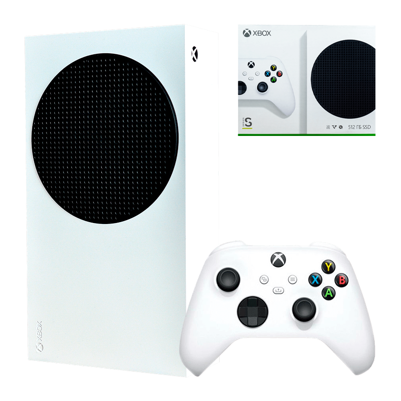 Набір Консоль Microsoft Xbox Series S 512GB White Б/У  + Коробка + Геймпад Бездротовий Robot - Retromagaz