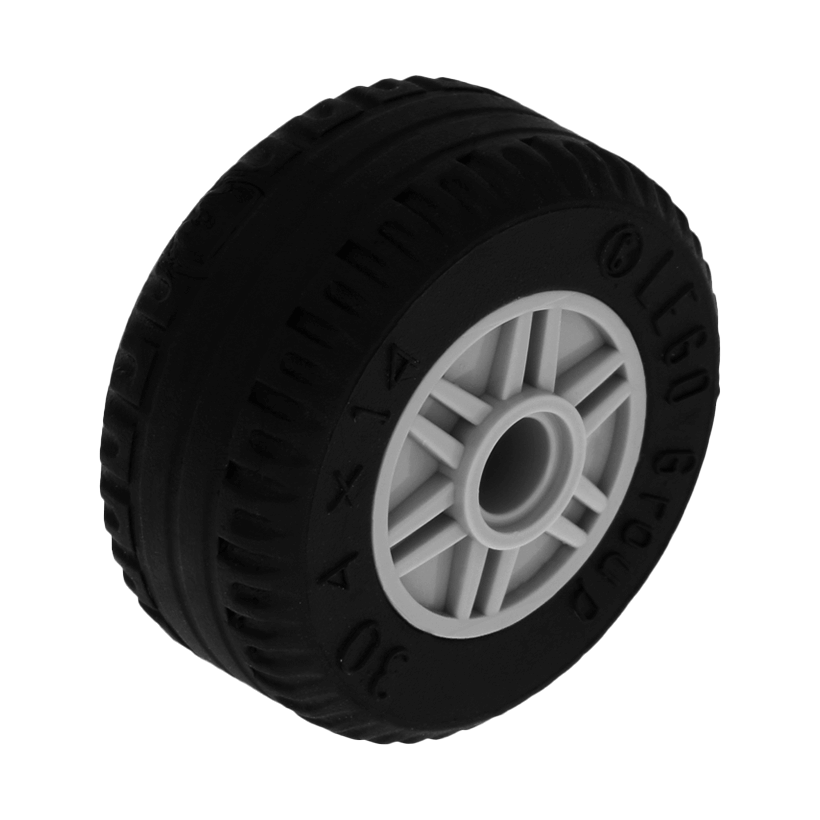 Колесо 10шт Lego Збірне 18mm D. x 14mm 55981c03 4299119 6109684 58090 4500518 4550937 Light Bluish Grey Б/У - Retromagaz