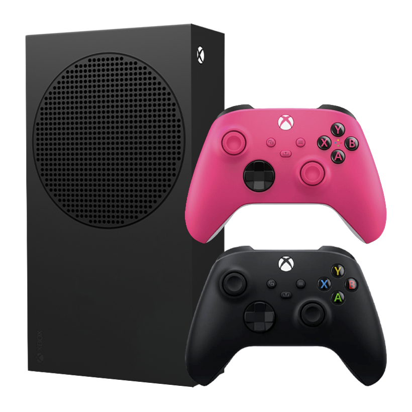 Набор Консоль Microsoft Xbox Series S 1TB Carbon Black Новый + Геймпад Беспроводной Controller Deep Pink - Retromagaz