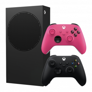 Набір Консоль Microsoft Xbox Series S 1TB Carbon Black Новий  + Геймпад Бездротовий Controller Deep Pink - Retromagaz