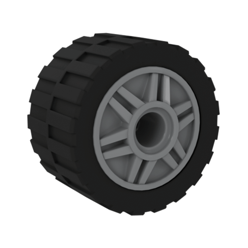Колесо 10шт Lego Збірне 18mm D. x 14mm 55981c06 4299119 6109684 89201 24341 4639695 6132299 Light Bluish Grey Б/У - Retromagaz