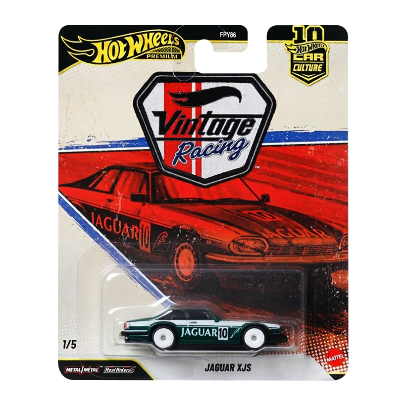 Машинка Premium Hot Wheels Jaguar XJS Vintage Racing Club 1:64 JKF02 Green - Retromagaz