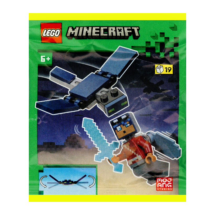 Конструктор Lego Фігурка Hero With Elytra Paper Bag Minecraft 662501 Новый - Retromagaz