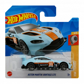 Машинка Базова Hot Wheels Aston Martin Vantage GTE Turbo HKJ37 Light Blue Новий - Retromagaz