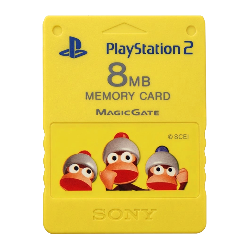 Карта Памяти Sony PlayStation 2 SCPH-10020 Saru Getchu aka Ape Escape Limited Edition 8MB Yellow Б/У - Retromagaz