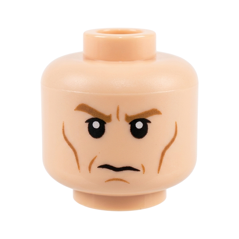Голова Lego Империя Director Krennic Male Dark Tan Eyebrows White Pupils Cheek Lines Star Wars 3626pb1752 sw0781 6160955 Light Nougat Б/У - Retromagaz