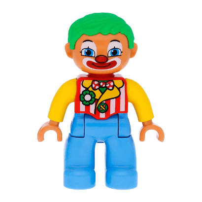 Фигурка Lego Boy Clown Duplo 47394pb151 Б/У - Retromagaz