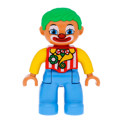 Фігурка Lego Boy Clown Duplo 47394pb151 Б/У - Retromagaz