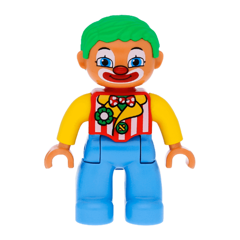 Фігурка Lego Boy Clown Duplo 47394pb151 Б/У - Retromagaz