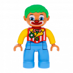 Фигурка Lego Boy Clown Duplo 47394pb151 Б/У