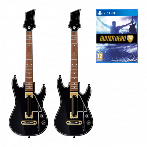 Гитара Беспроводной Activision PlayStation 4 Guitar Hero Live Supreme Party Edition Black Б/У