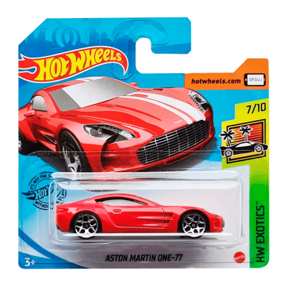 Машинка Базовая Hot Wheels Aston Martin One-77 Exotics 1:64 GHC33 Red - Retromagaz