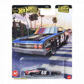 Машинка Premium Hot Wheels '69 Ford Torino Talladega Boulevard 1:64 JHW28 Black - Retromagaz
