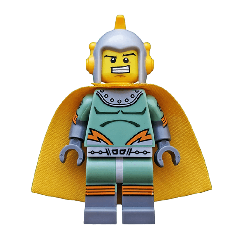 Фигурка Lego Collectible Minifigures Series 17 Retro Space Hero col296 1 Б/У Отличное - Retromagaz