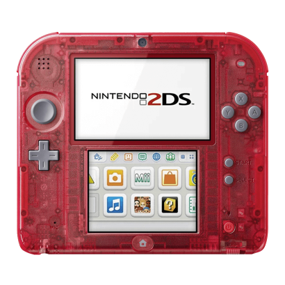 Консоль Nintendo 2DS Модифікована 32GB Trans-Red + 10 Вбудованих Ігор Б/У - Retromagaz