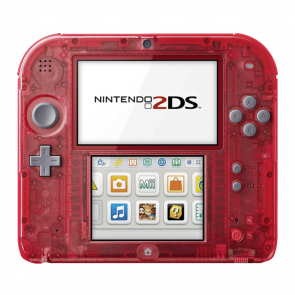 Консоль Nintendo 2DS Модифицированная 32GB Trans-Red + 10 Встроенных Игр Б/У Хороший - Retromagaz