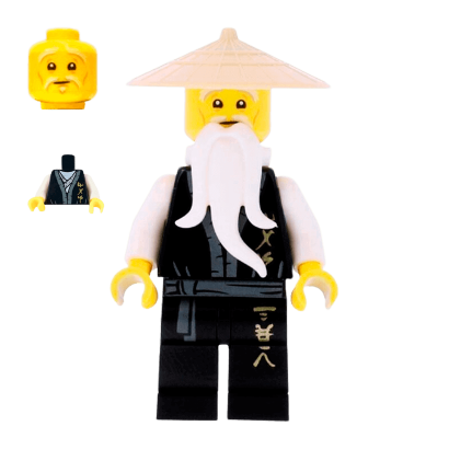 Фигурка Lego Другое Master Sensei Wu Legacy Black Robe Ninjago njo495 Б/У - Retromagaz