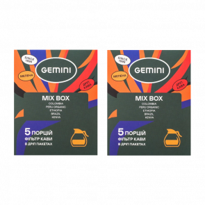 Набор Дрип-кофе 2шт Gemini Mix Box 5шт 60g - Retromagaz