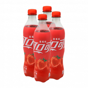 Набор Напиток 4шт Coca-Cola Азиатская Strawberry 500ml