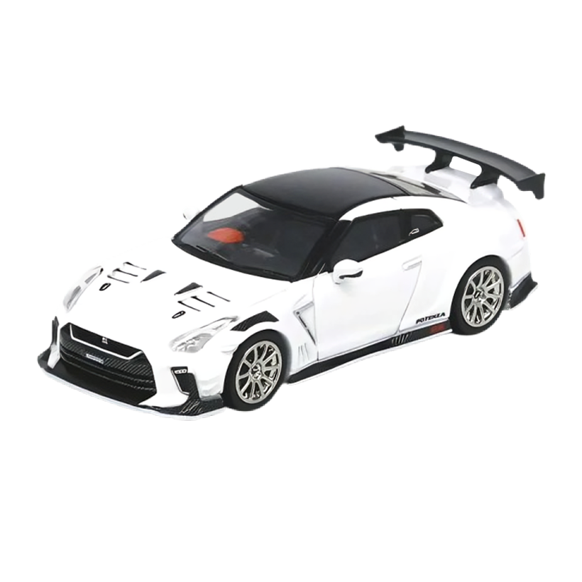 Машинка Premium INNO64 Nissan GT-R R35 TOP SECRET Tokyo Auto Salon 2021TOP SECRET Silvia (S15) 1:64 IN64-R35TS-TAS2021 White - Retromagaz