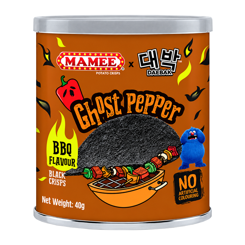 Чипсы Mamee Ghost Pepper со Вкусом Барбекю 40g - Retromagaz
