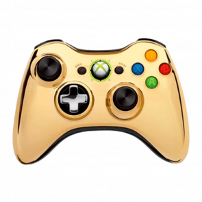 Геймпад Бездротовий Microsoft Xbox 360 Chrome Series Gold Gold Б/У - Retromagaz
