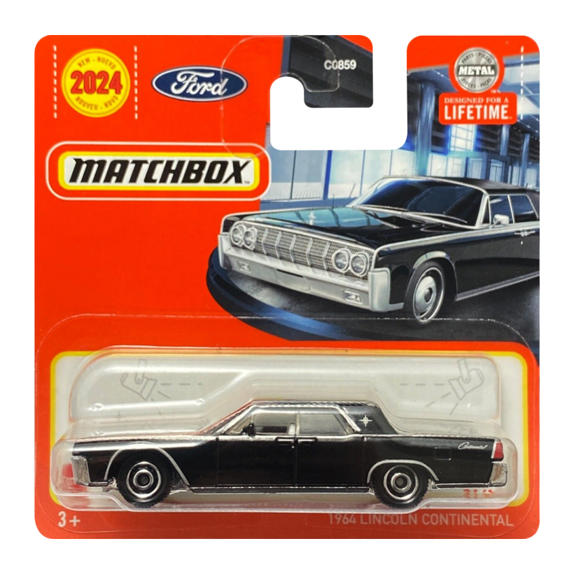 Машинка Большой Город Matchbox 1964 Lincoln Continental Showroom 1:64 HVN35 Black - Retromagaz