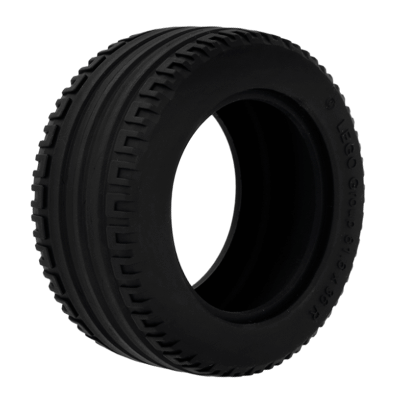 Колесо Lego Шина 81.6 x 36 x1825 56907 4506404 6022941 6241908 Black Б/У - Retromagaz