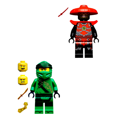 Фигурка Lego Lloyd vs. Stone Warrior Ninjago 112006 2шт Новый - Retromagaz