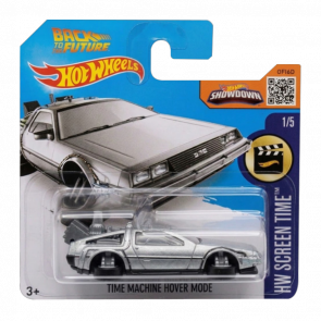 Машинка Базова Hot Wheels Back to the Future Time Machine - Hover Mode DeLorean DMC-12 City 1:64 DHR29 Silver - Retromagaz